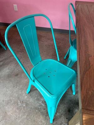 Teal chairs