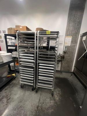 Cooling trays & rolling racks