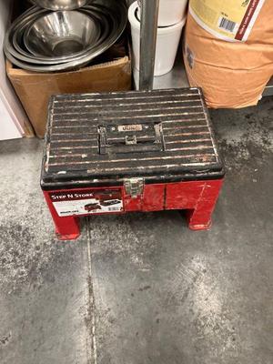 Toolbox step stool