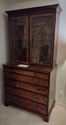 Federal drop front Secretaire Bookcase