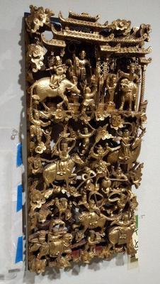 Chinese high relief panel
