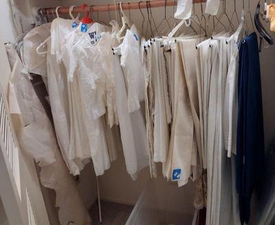 Old white linens