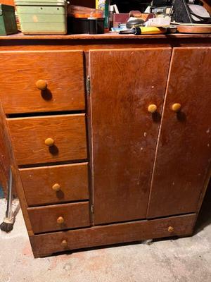 Wooden Wardrobe $20