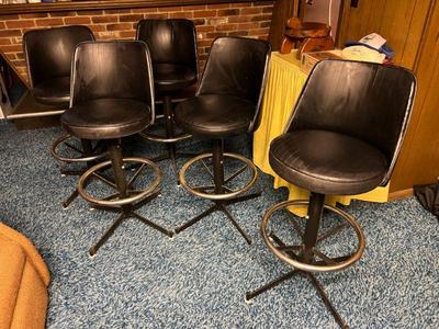 Set of 5 Chromecraft MCM Bar Stools $100/each OR $350 for the set