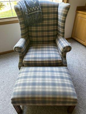 Side chair & ottoman