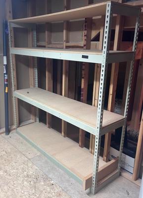 Penco Commercial Grade Shelving X4.  As well as Penco Clip Type steel shelving.  