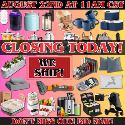 For more information and to place your bids, kindly visit us at https://garnetgazelle.hibid.com/ BID NOW!
for the email time 5:30
