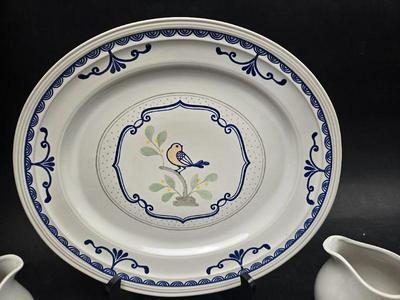 Franciscan Stoneware Oven To Table Love Bird Pattern