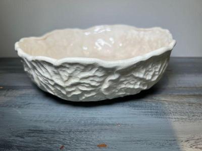 Vintage Ceramic Cabbage Leaf Bowl