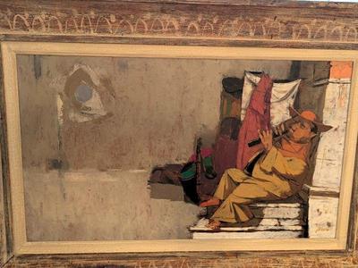Louis Basa painting originally purchased at Doyle's in 2016