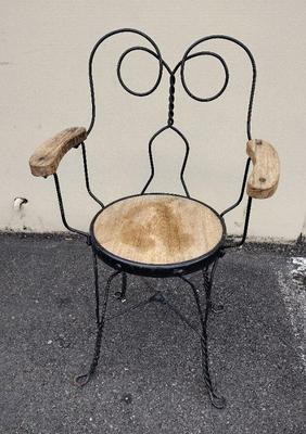 ANTIQUE ICE CREAM CHAIR