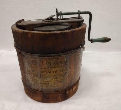 SMALL ANTIQUE ICE CREAM MAKER