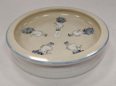 ANTIQUE BABY DISH - UMBRELLAS