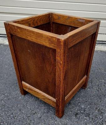 OAK WASTE BASKET