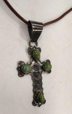 E.G. DELGARITO STERLING CROSS PENDANT