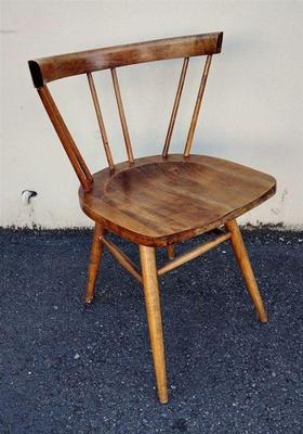 MID CENTURY NAKASHIMA ATTRIBUTED KNOLL STRAIGHT CHAIR 