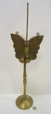 KOREAN BRASS BUTTERFLY CANDLE HOLDER