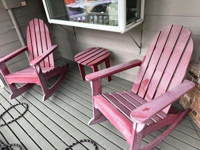 Adirondack chair set