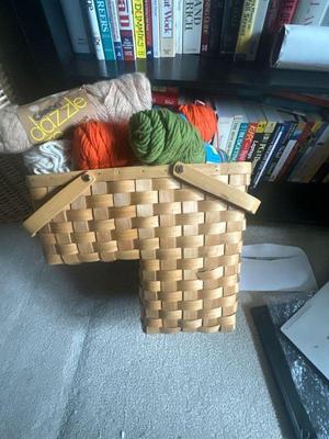 Yarn & staircase basket