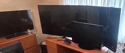 Large variety of TV's.  