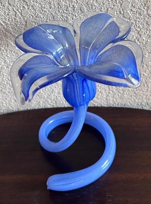 Murano Blue Flower