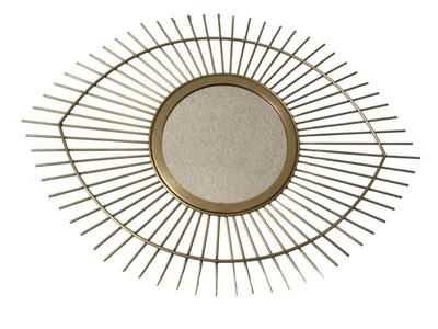 Vintage Mid-Century Style Brass Eye Mirror