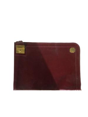Hermes Red Leather Portfolio
