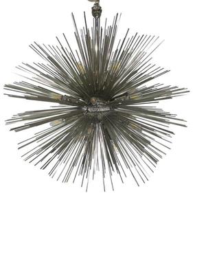 Arteriors "Anemone" Style Chrome chandelier