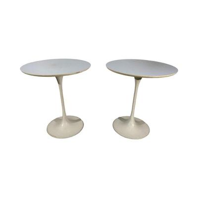 Saarinen Style White Tulip Tables