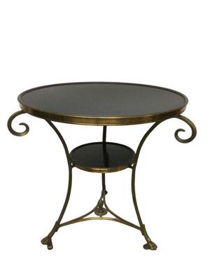 French Bronze and Granite Gueridon