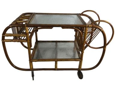 Franco Albini Style Italian Modern Bar Cart
