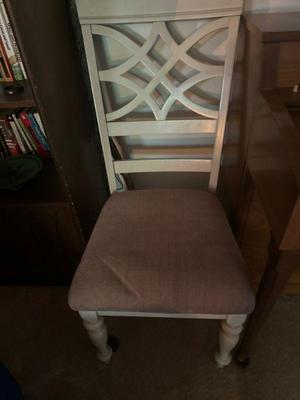 white wood chairs - 4
