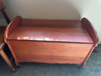 Wood storage chest