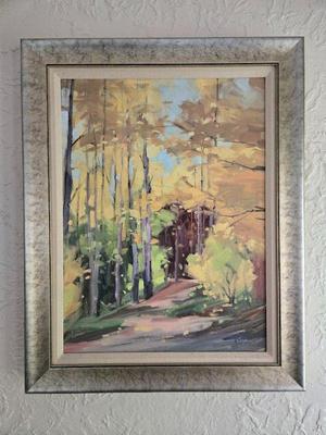 Howard Carr (American, B. 1947) Aspen Grove 24" X 29.5" 
