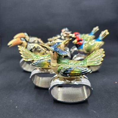 bird napkin rings