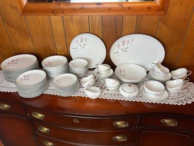 Mikasa "Bridal Rose" Dinnerware Service For Twelve