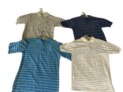 Vintage Izod Lacoste & Le Tigre Striped Polo Shirts