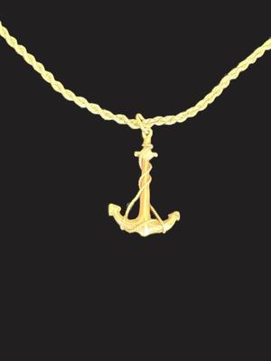 Stunning 14k Italian Anchor Pendant