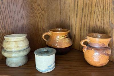 Four Pieces Of Handmade Pottery