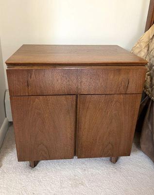 Mid Century John Stuart Walnut Nightstand (2 Of 2)