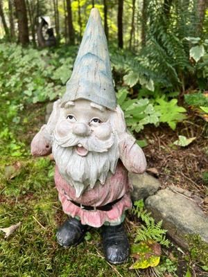 "Hear No Evil" Composite Garden Gnome