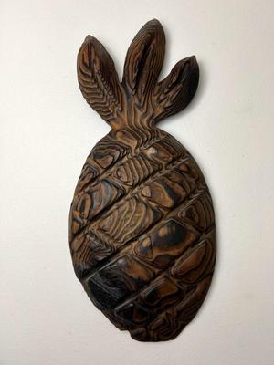 Witco Style Pineapple Carved Cedar Wall Art