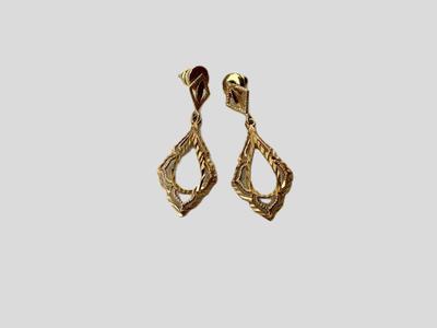 14k Gold Vintage Dangle Earrings