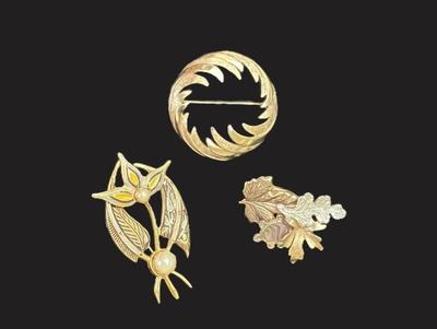 Trio Of Brooches Group 1