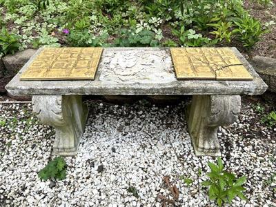 Concrete Garden Bench
