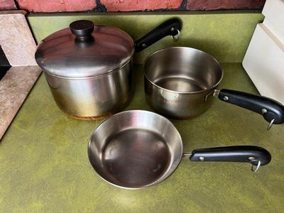 Vintage Revere Ware Trio