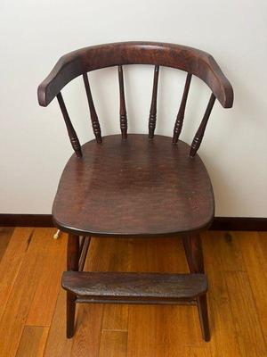 Antique Oak Child's High Chair