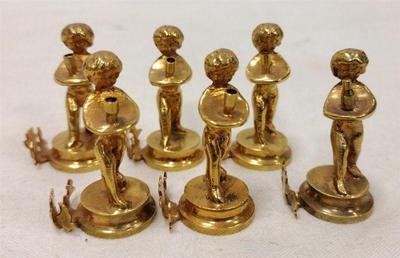 BRASS CANDLE PLACE HOLDERS