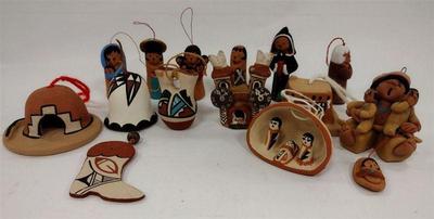 MEXICAN POTTERY ORNAMENTS
