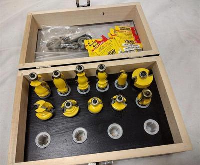 ROUTER BITS IN BOX